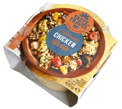 3 bakken Taste of Travel  Bulgur & Chicken 400g - Boodschappen