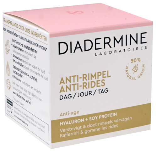 2 potten Diadermine Dagcrème Anti-Rimpel 50ml