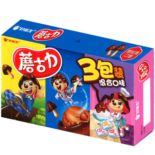 10 pakken Orion Biscuit - Assorted (Red Bean, Hazelnut Chocolate, Milk Chocolate)   3x48g - Boodschappen
