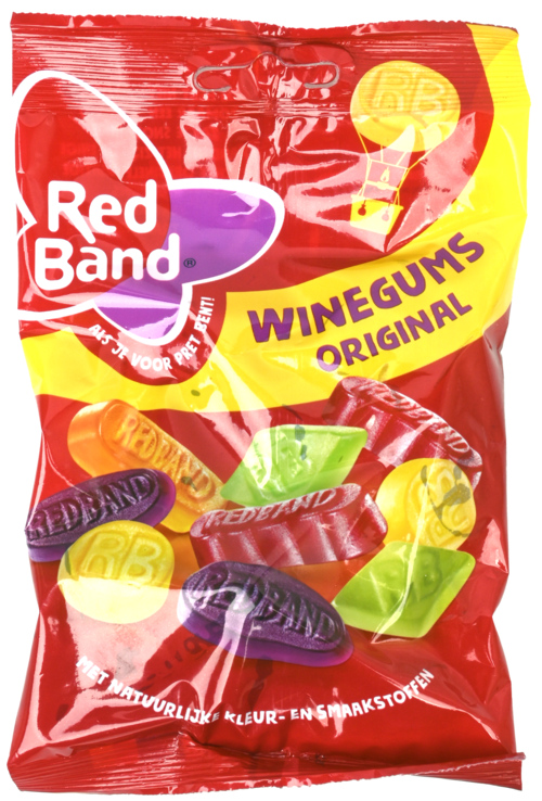 2 zakken Red Band Winegum   120g - Boodschappen