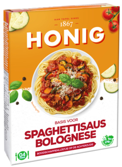 5 pakken Honig Basis voor Spaghetti Bolognese 41g - Boodschappen
