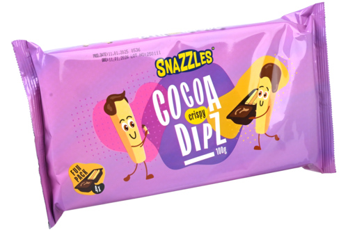 2 pakken Snazzles Biscuits Sticks Choco Dippers   100g - Boodschappen