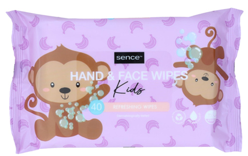 2 pakken Sence Babydoekjes Hand & Face Refreshing Kids 40st - Boodschappen