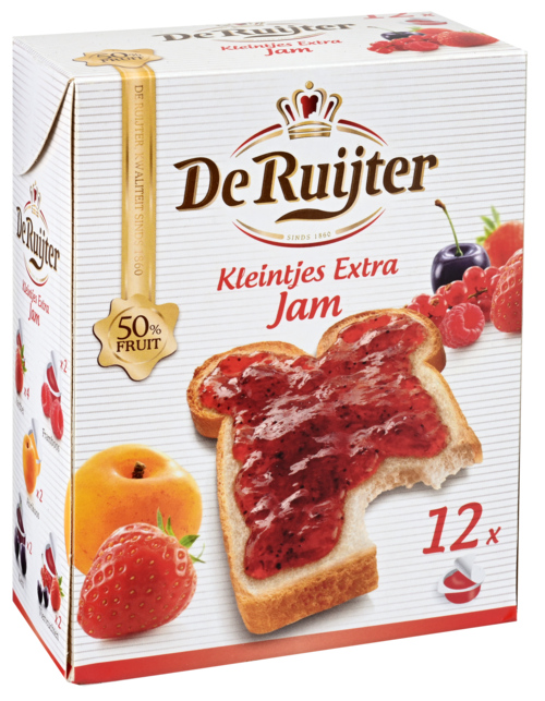 2 pakken De Ruiter Kleintjes Extra Jam 12x25g