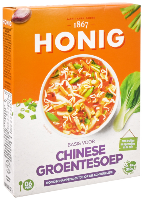 4 pakken Honig Basis voor Chinese Groentesoep 57g - Boodschappen