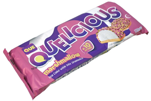 3 Pakken Quelicious Tea cake marshmallow Biscuits with colored sprinkles   120g - Boodschappen