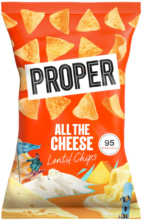 4 zakken Proper Chips All the Cheese 85g - Boodschappen