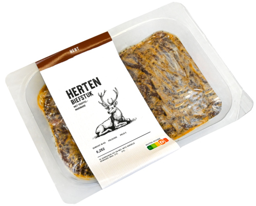 2 pakken Hertenbiefstuk truffel marinade ca.220g - Boodschappen