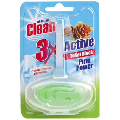 8 stuks At Home Clean Toiletblok Pine 40g - Boodschappen