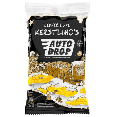 5 zakken AUTODROP Lekker luxe kerstlimo 70gr - Boodschappen