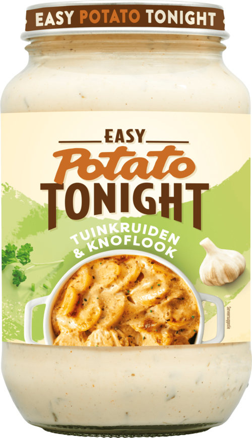 4 potten Easy Potato Tonight Tuinkruiden & Knoflook 405gr - Boodschappen