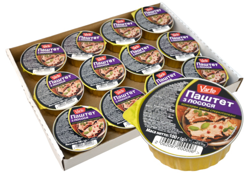 12 stuks Varto zalm pate 100gr - Boodschappen