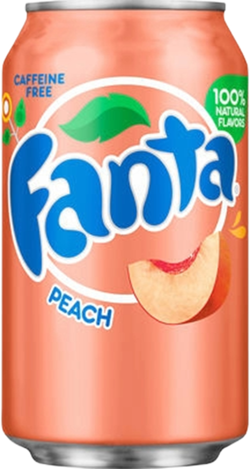6 blikken USA Fanta Peach 355ml - Boodschappen