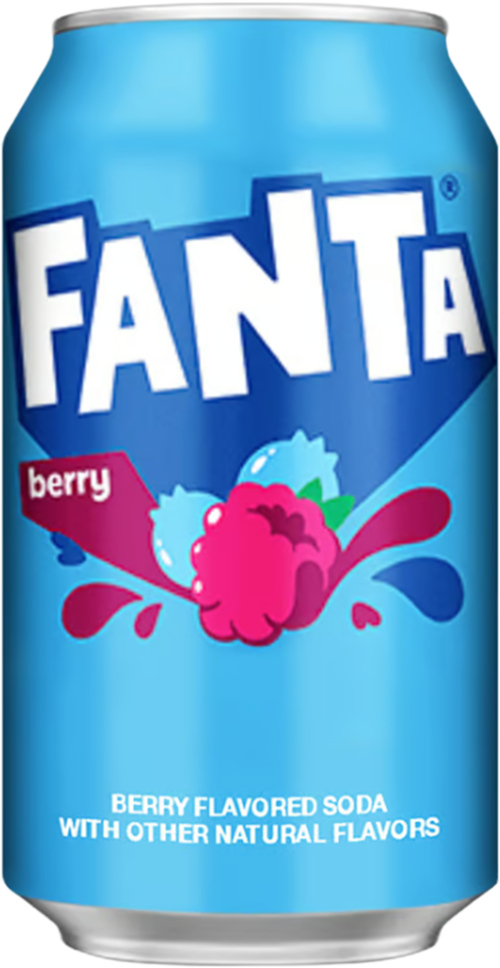 6 blikken USA Fanta Berry 355ml - Boodschappen