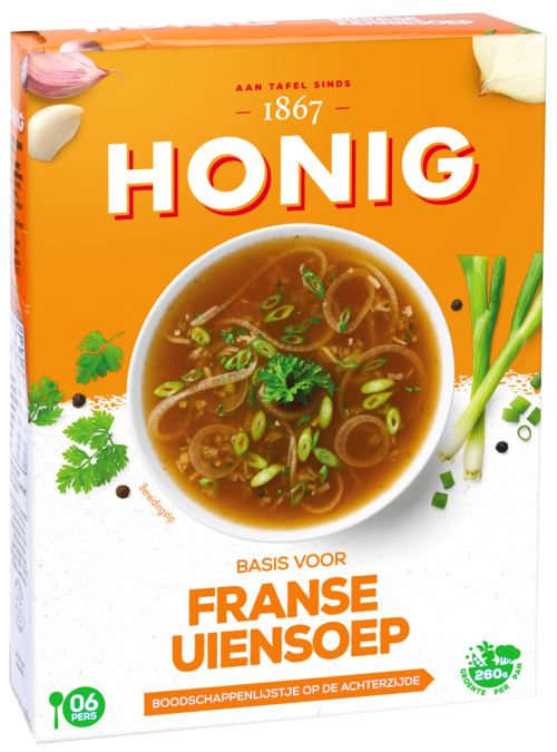 5 pakken Honig franse uiensoep 64 GR - Boodschappen
