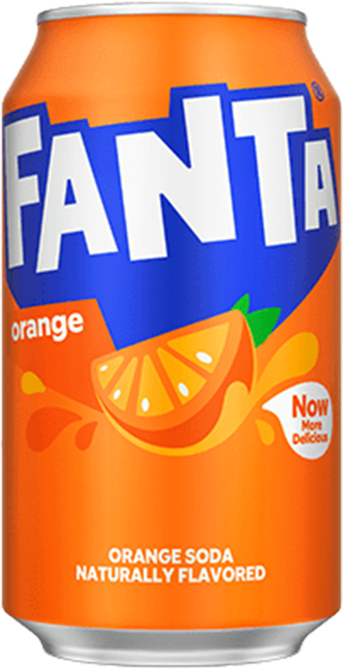 6 blikken USA Fanta Orange 355ml - Boodschappen