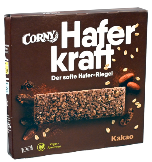 2 Pakken CORNY Haverkracht Cacao Haverreep 140g - Boodschappen