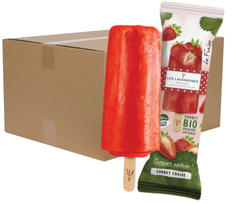 Lavandines Sorbet Aardbei ijsjes 100x70ml - Boodschappen
