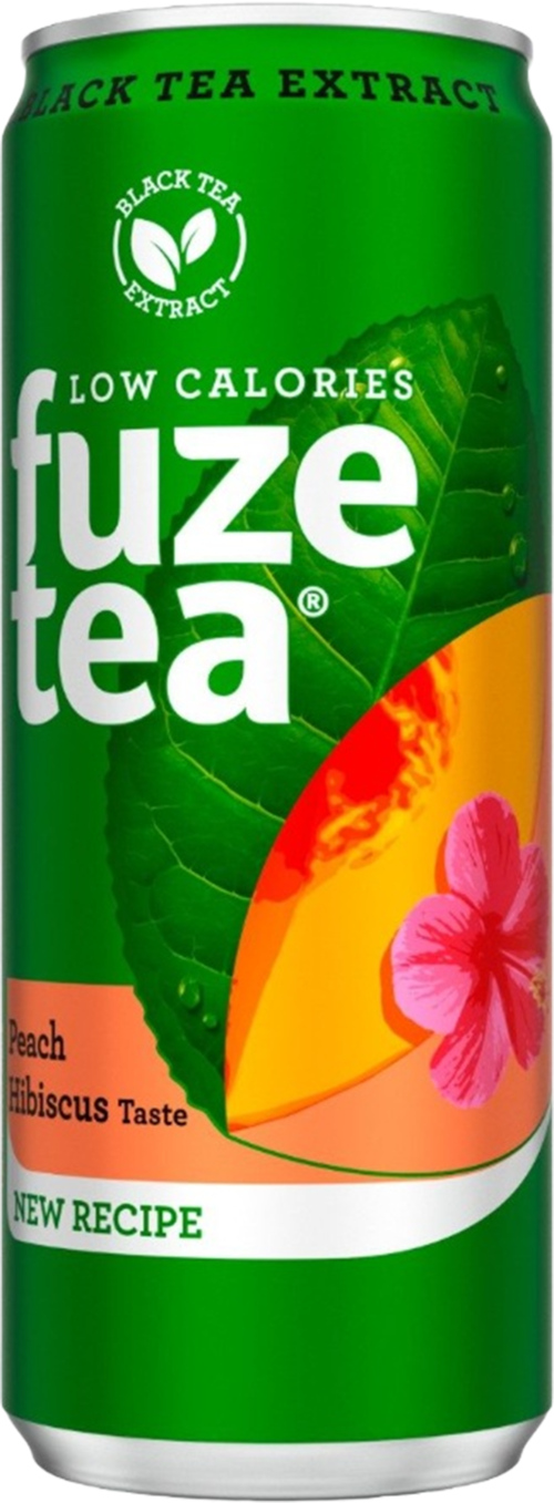 6 blikken Fuze Tea Peach 330ml - Boodschappen