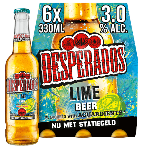 6-Pack Desperados Lime 3% vol 330 ml - Boodschappen