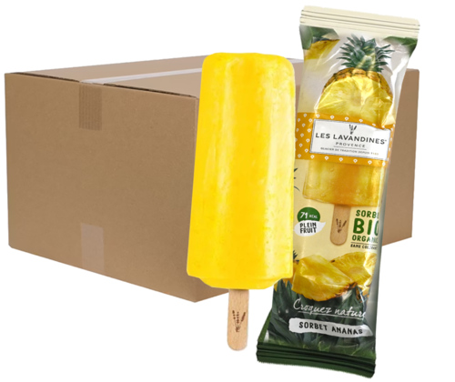 Lavandines ananas sorbet ijsjes 100x70 ml - Boodschappen