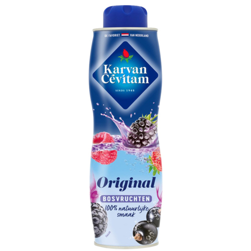 2 Flessen KARVAN Cëvitam Siroop original bosvruchten 600ml - Boodschappen