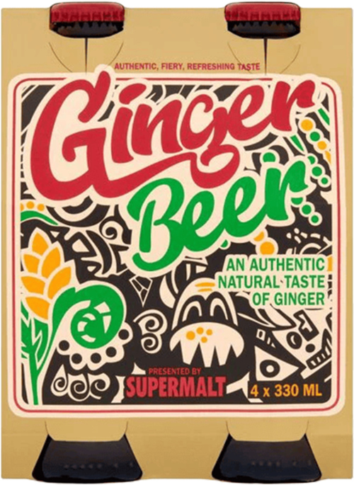 4-pack Supermalt Ginger Beer 330ml - Boodschappen