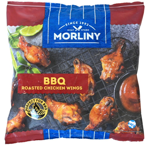 Morliny Geroosterde BBQ-kipvleugels 600 g - Boodschappen