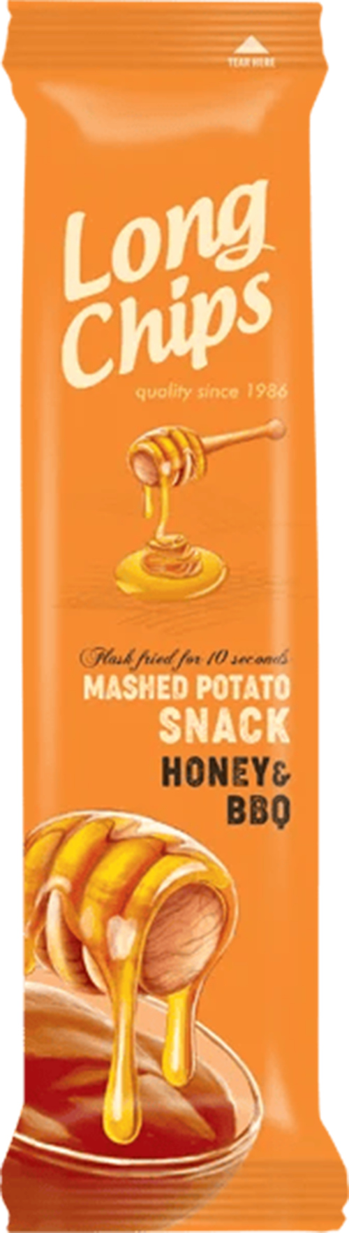 5 Zakken Longchips Honing & Barbeque 75gr - Boodschappen