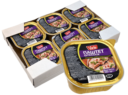 6 stuks Varto Zalm pate 300gr - Boodschappen