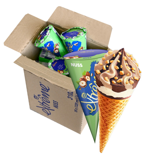 Extreme hazelnoot 16x120ml - Boodschappen