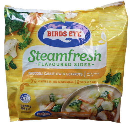 6 pakken Birds Eye Steam Fresh Bloemkool, Broccoli & Kaassaus 400g - Boodschappen