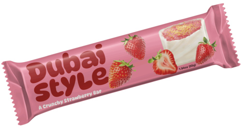 5 Repen Dubai Style Crunchy Strawberry Bar 55g - Boodschappen