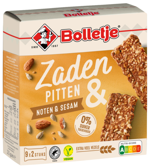 4 pakken bolletje tussendoor zaden en pitten 225 gr - Boodschappen