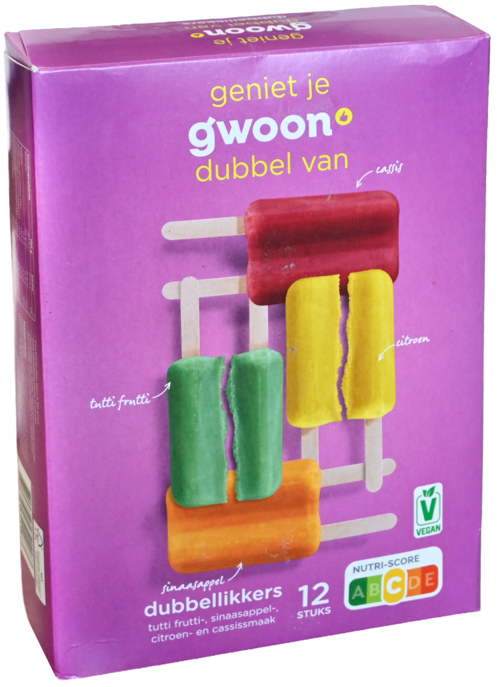 Gwoon dubbellikkers 12x60 ml - Boodschappen