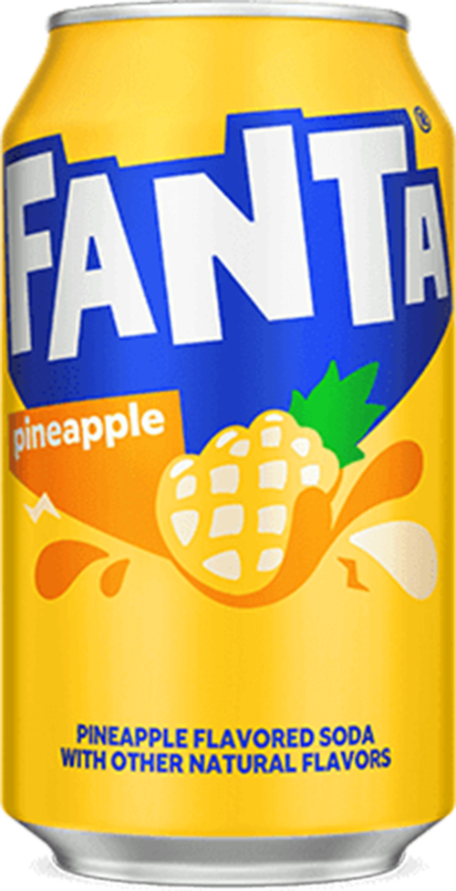 6 blikken USA Fanta Pineapple 355ml - Boodschappen