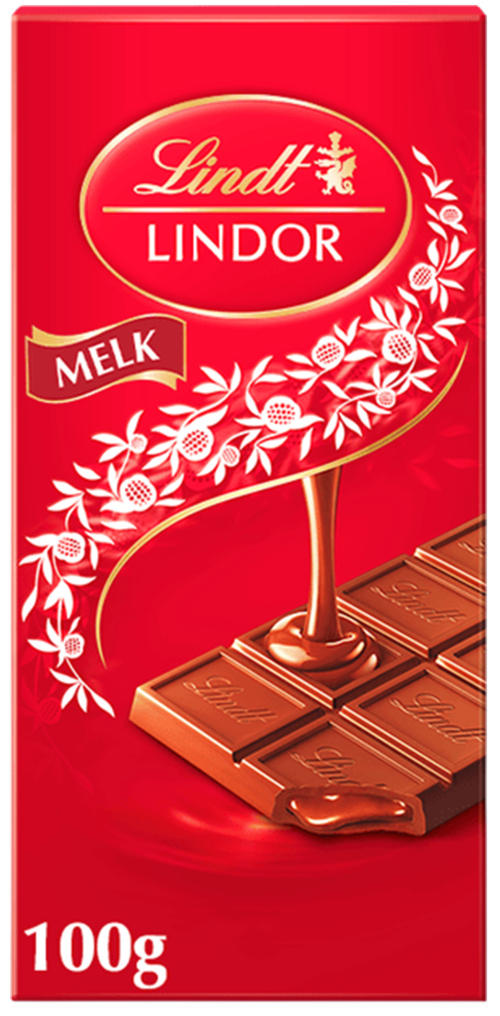 Lindt Melk Chocolade Reep 100gr - Boodschappen