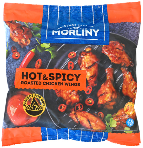 MORLINY Geroosterde kippenvleugels met pikante kruiden 600g - Boodschappen