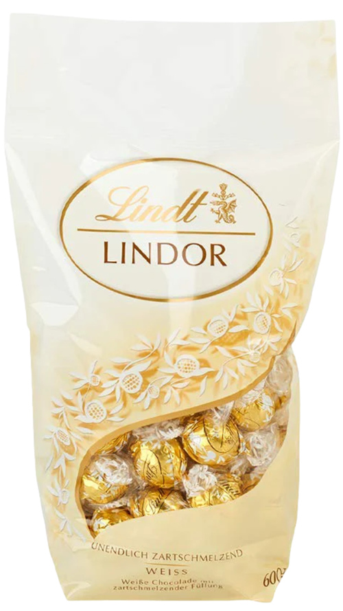 LINDT Lindor Kogels Wit 600g - Boodschappen
