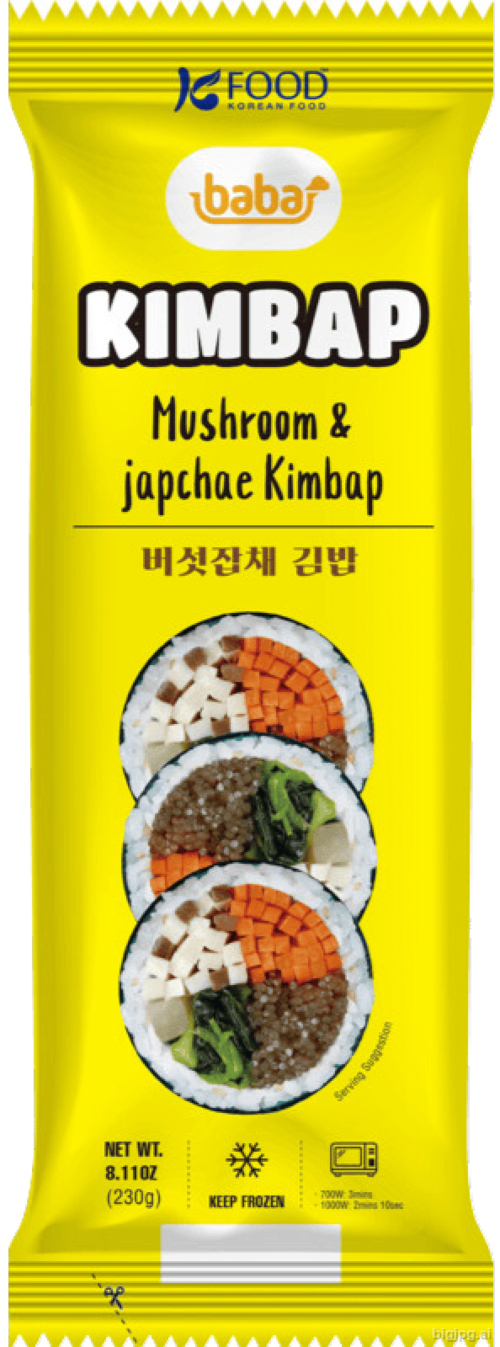 5 Pakken Baba champignon kimbap 230gr - Boodschappen