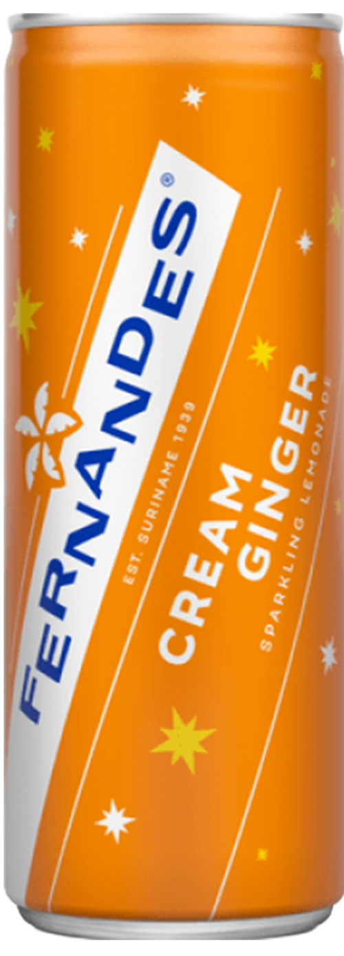 6 blikken Fernandes Cream Ginger 330ml - Boodschappen