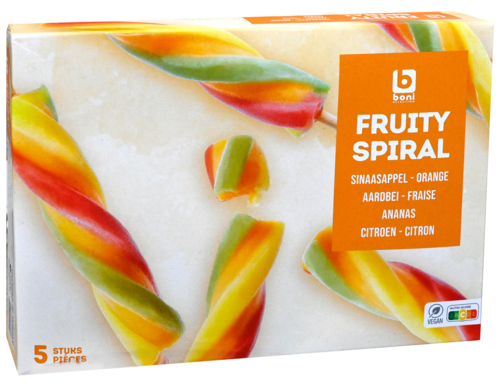 Boni Fruit Spirals ijsjes 5x85 ML - Boodschappen