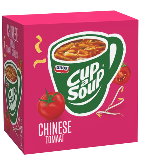 2 pakken Unox Cup a Soup Chinese tomaat 10x17 GR - Boodschappen
