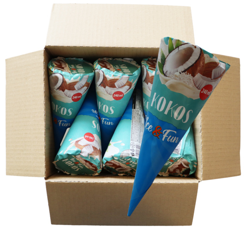 Nordis kokos cornetto ijs 12x240ml - Boodschappen