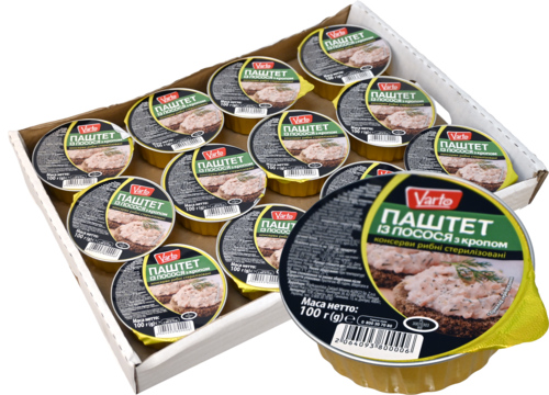 12 stuks Varto zalm pate met dille 100gr - Boodschappen