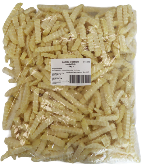 Potata premium krulfriet 2,5kg - Boodschappen