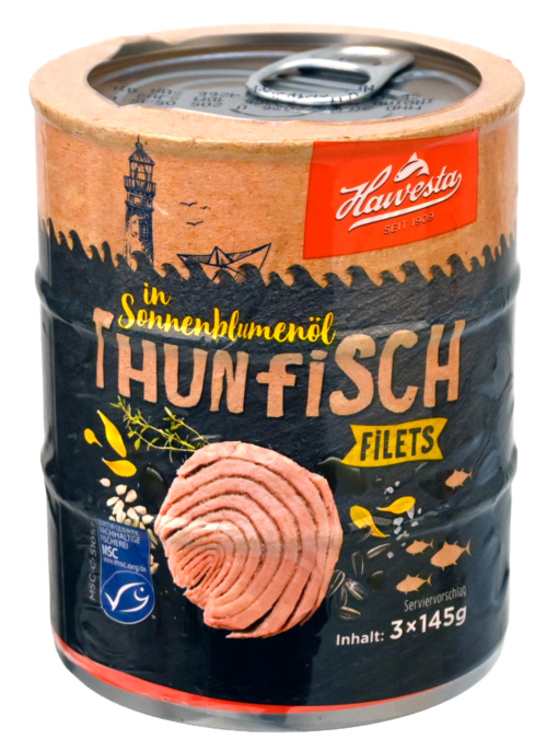 3 Blikken Tonijn in Zonnebloemolie 145g - Boodschappen