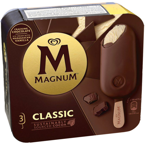 2 pakken Magnum standard multipack classic 3x100ml - Boodschappen