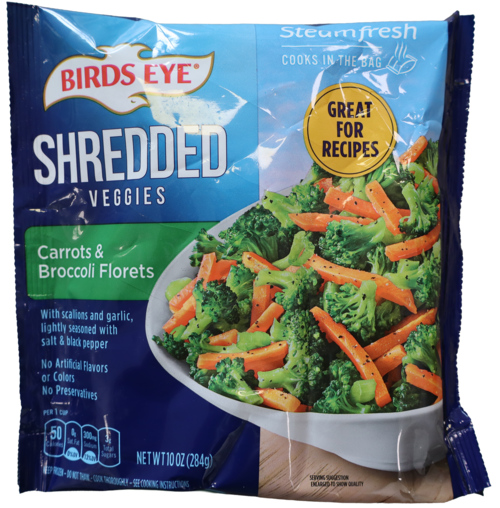 6 Zakken Birds Eye Gesneden Groente Broccoli & Wortel 284g - Boodschappen