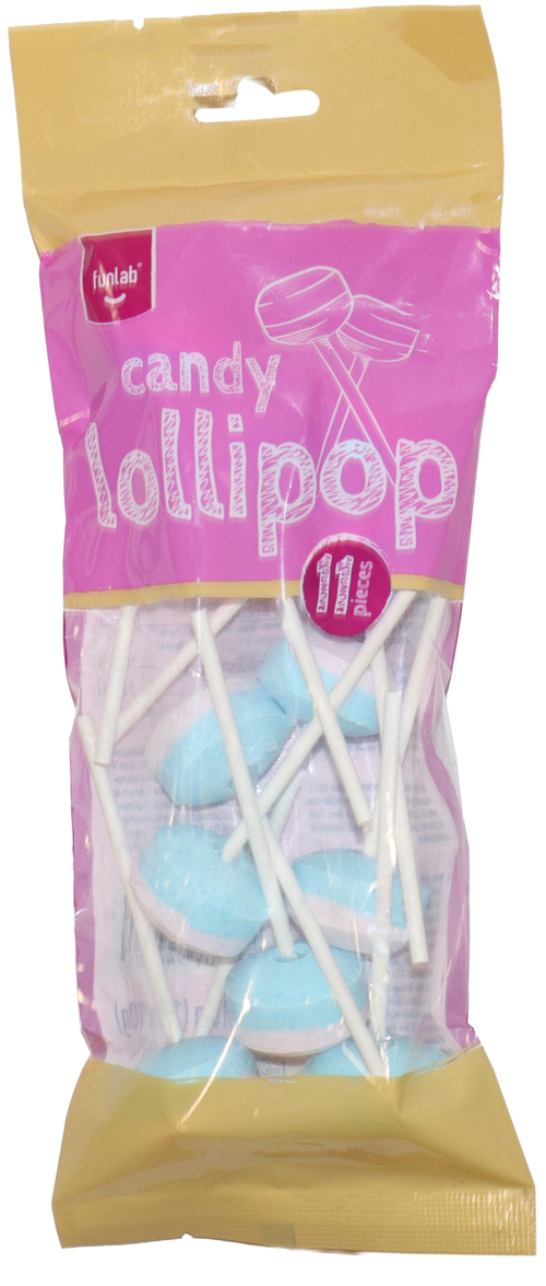 2 zakken Funlab Candy Lollipop 110gr - Boodschappen